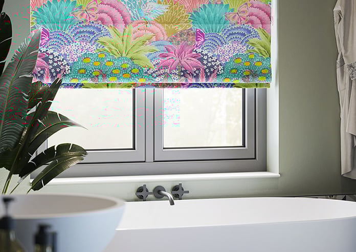 Kolkata Velvet, Rainbow - Motorised Roman Blind - Image 5